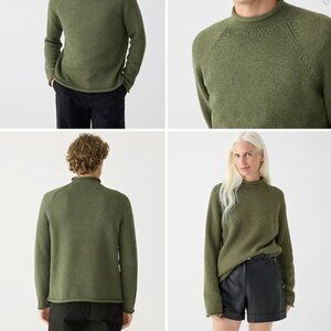 J Crew - CLASSIC 1988 Rollneck Sweater - New w/ Tags Sz L Heather Moss UNISEX